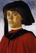 BOTTICELLI, Sandro Portrait of a Young Man oil painting reproduction